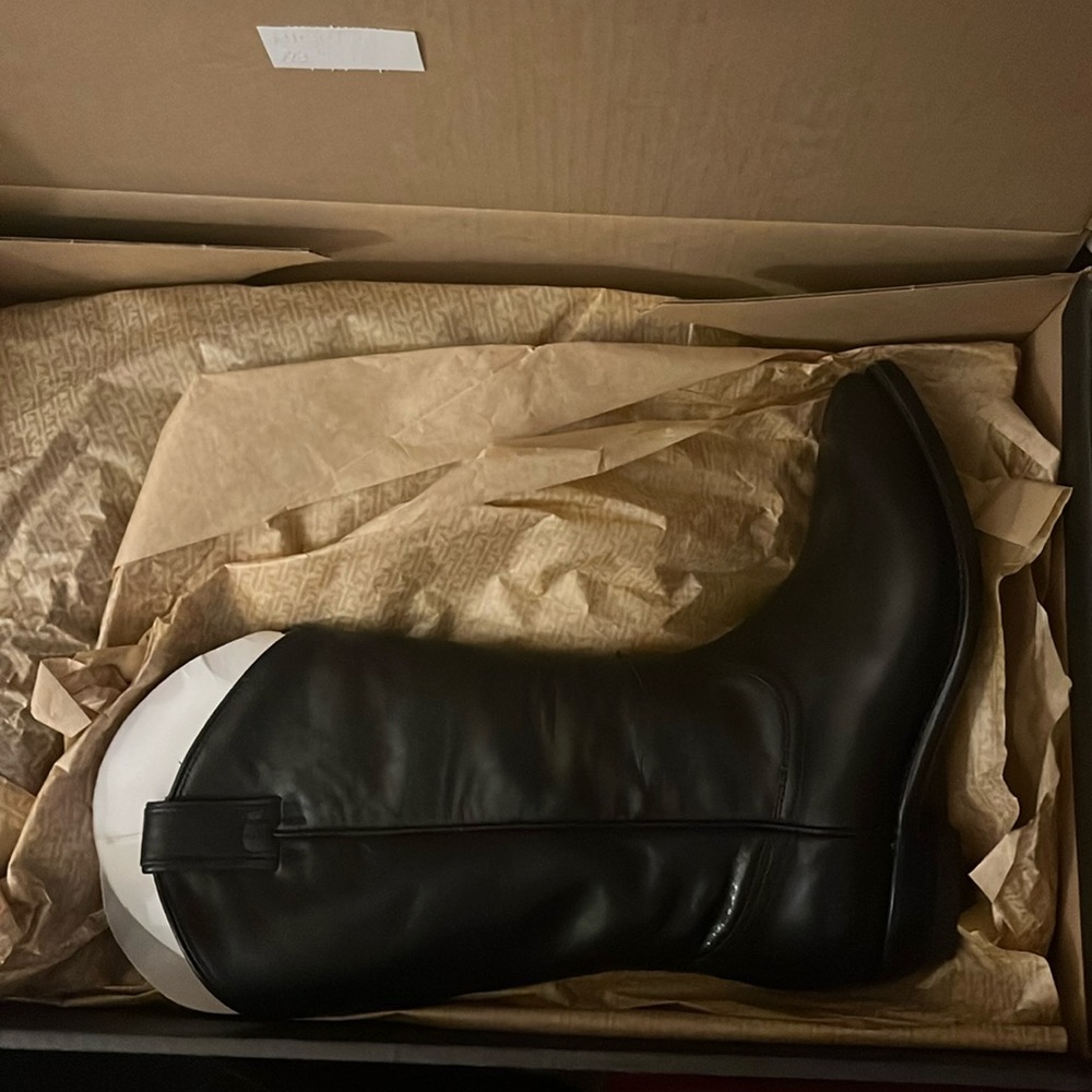 Brand new black Frye boots Cuban heel cowboy style